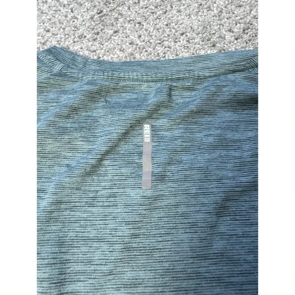 REI Co Op Shirt Mens Large Green Performance Stretch Outdoor Hiking Short Sleeve - Picture 6 of 7